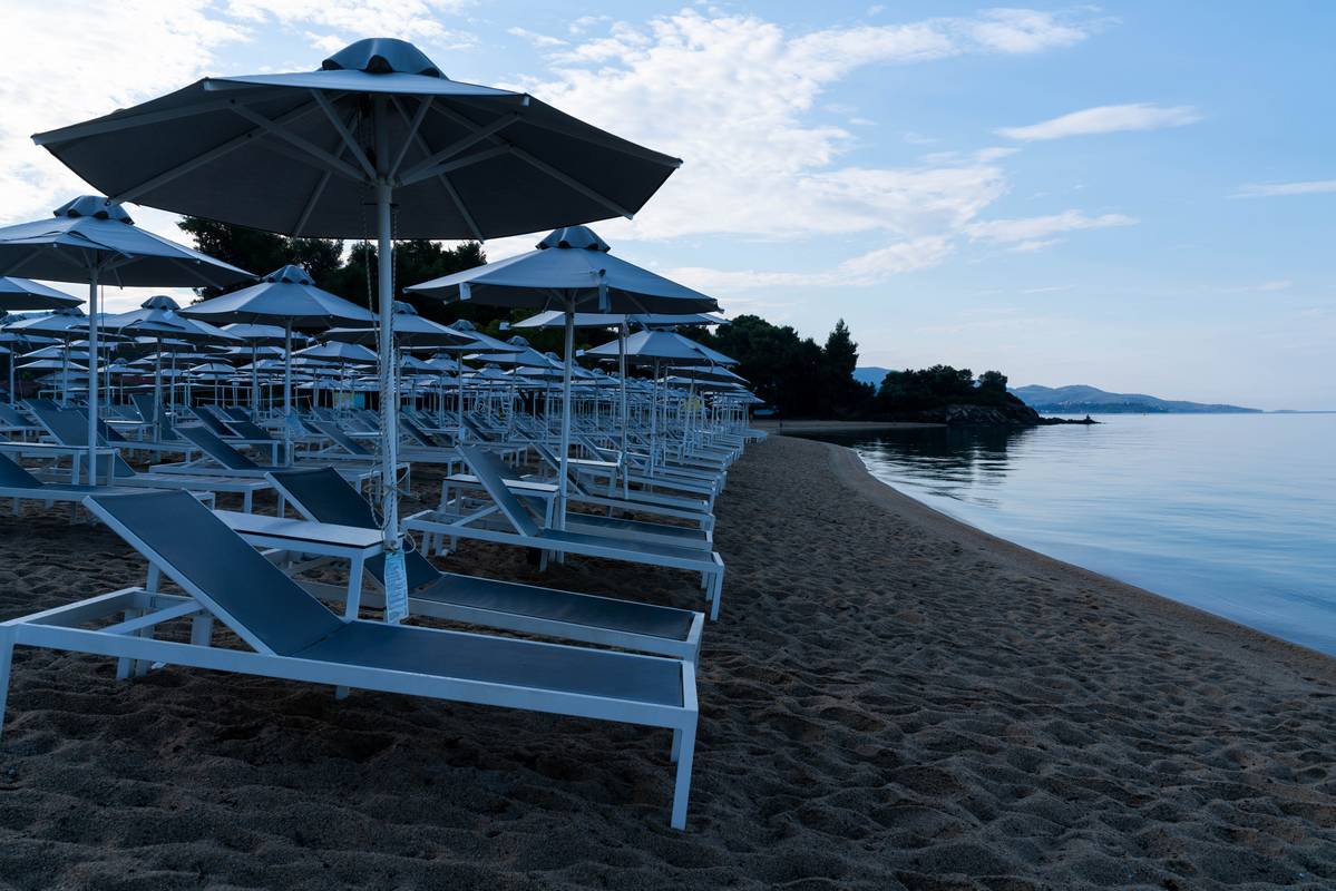The beach